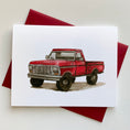 Load image into Gallery viewer, Greeting Card | Red Truck