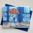 Load image into Gallery viewer, Greeting Card | Girl with Flowers