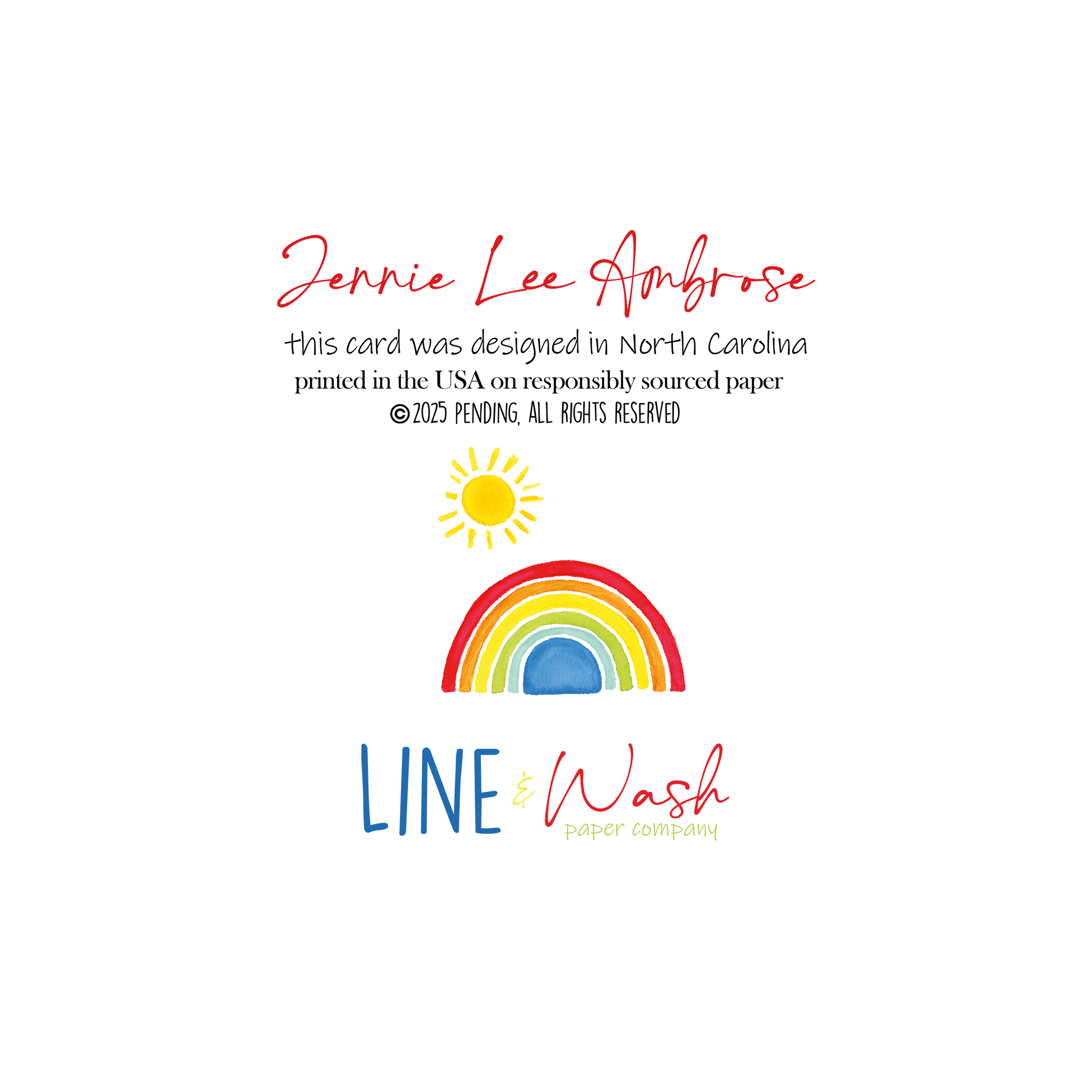 Birthday Greeting Card | Rainbow