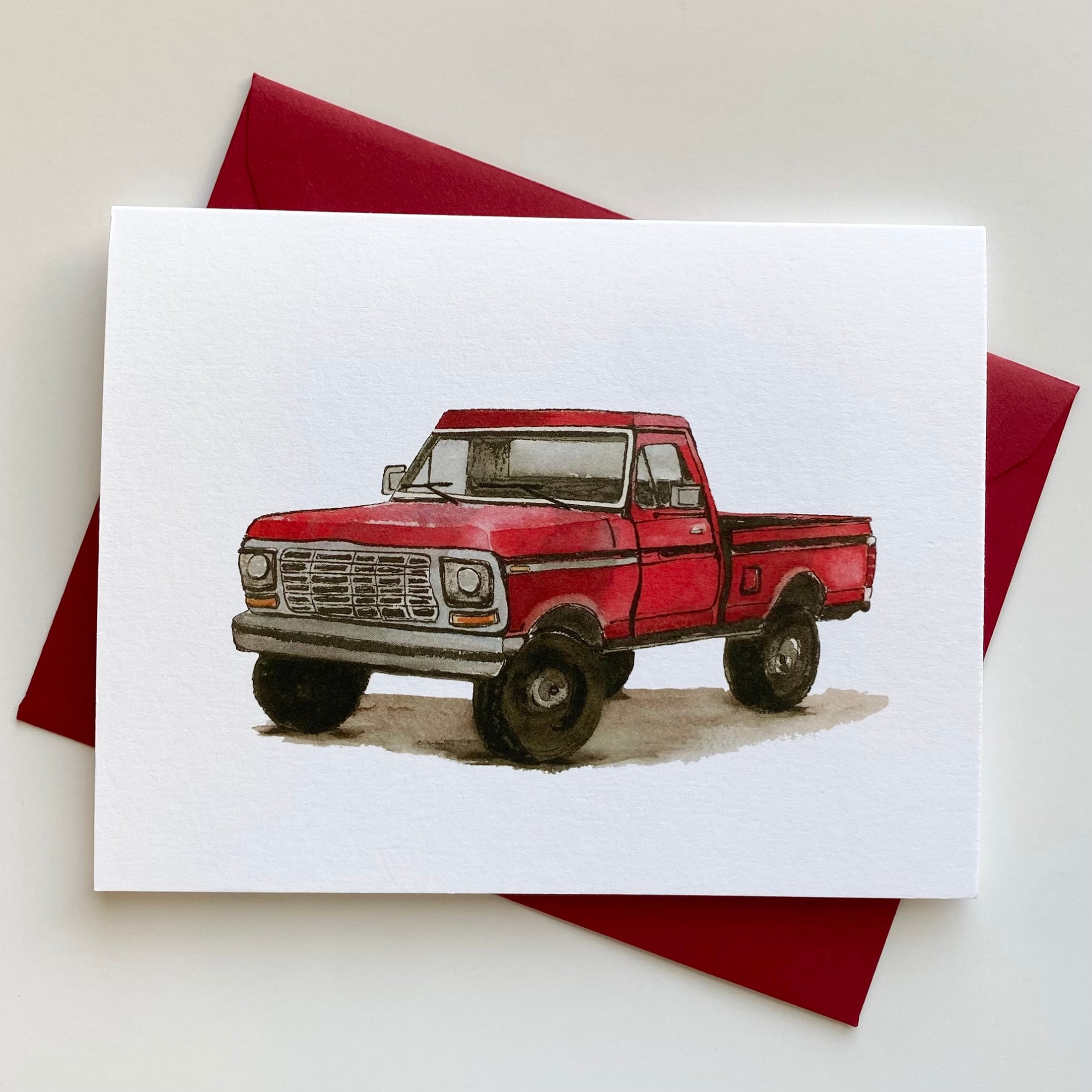 Greeting Card | Red Truck