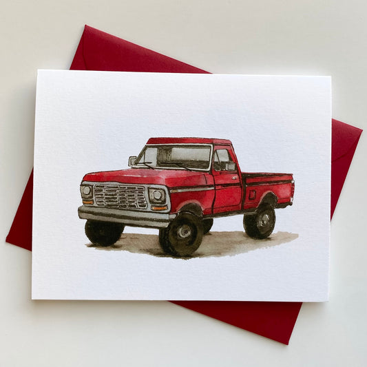 Greeting Card | Red Truck
