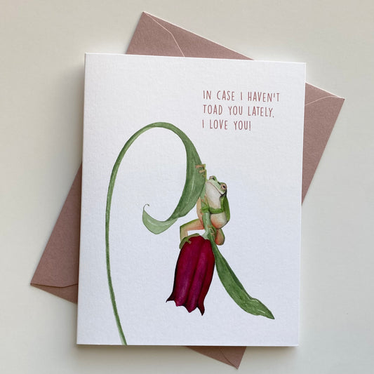 Valentines | Love Greeting Card | Toad