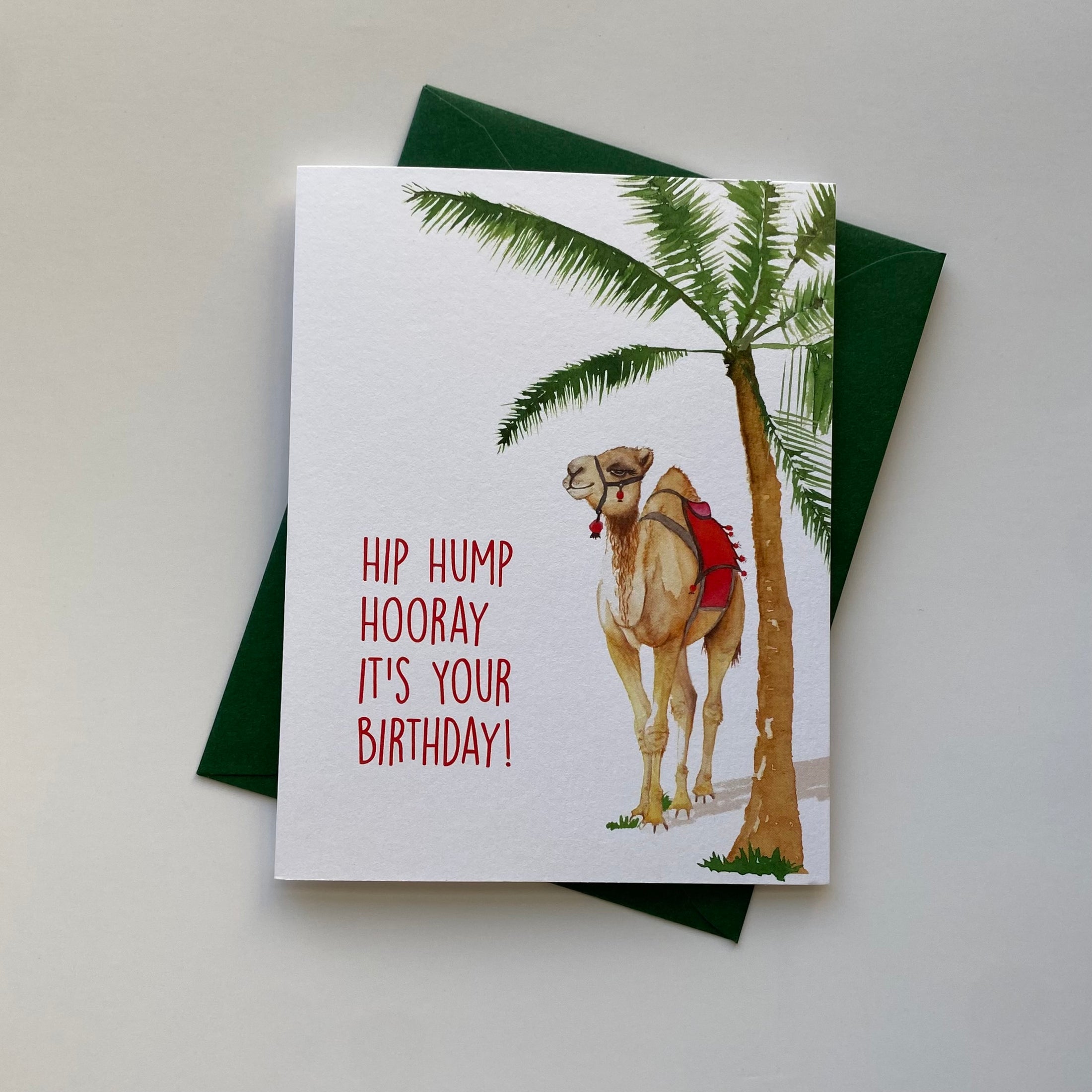Birthday Card | Camel with Palm