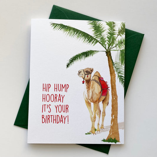 Birthday Card | Camel with Palm