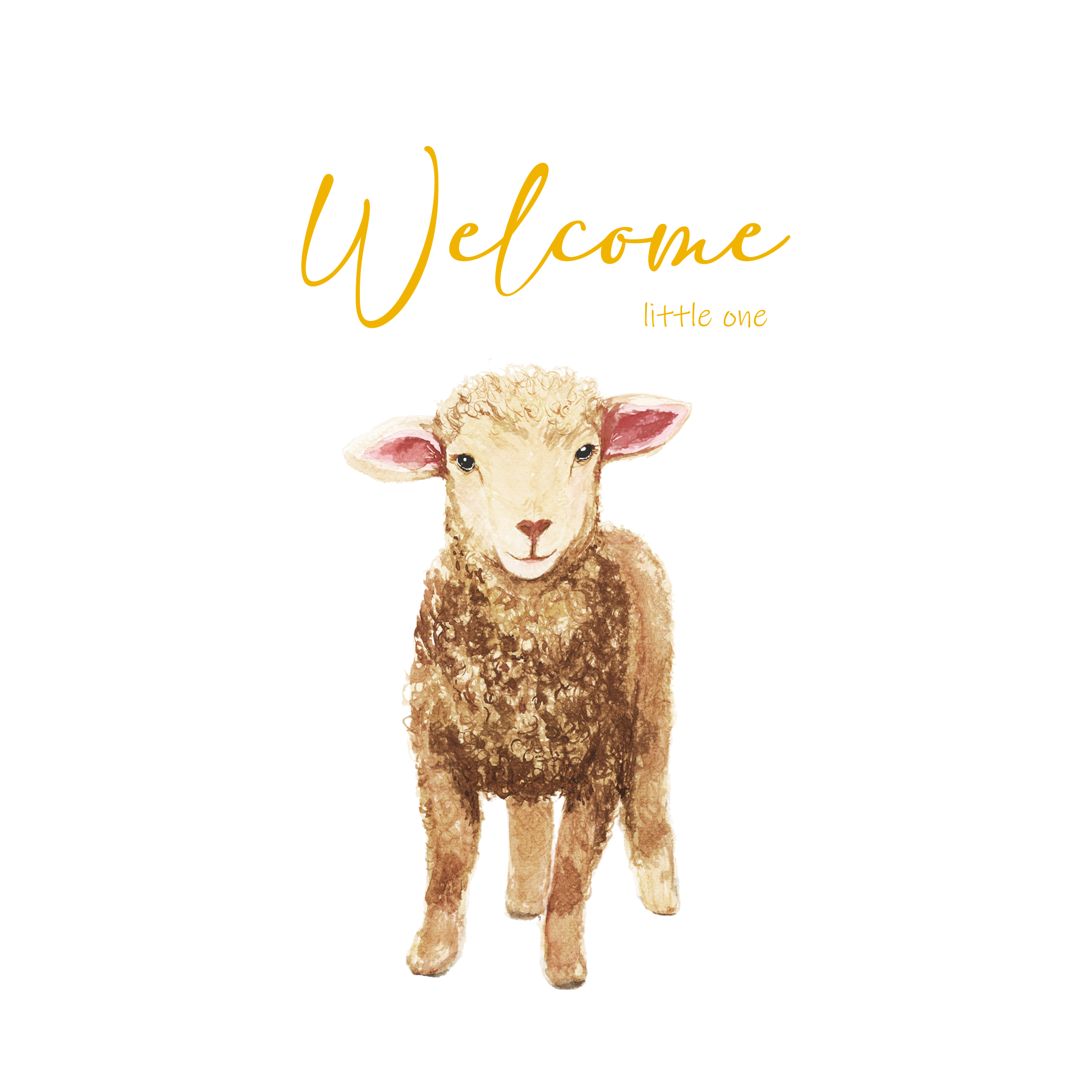 New Baby Greeting Card | Lamb