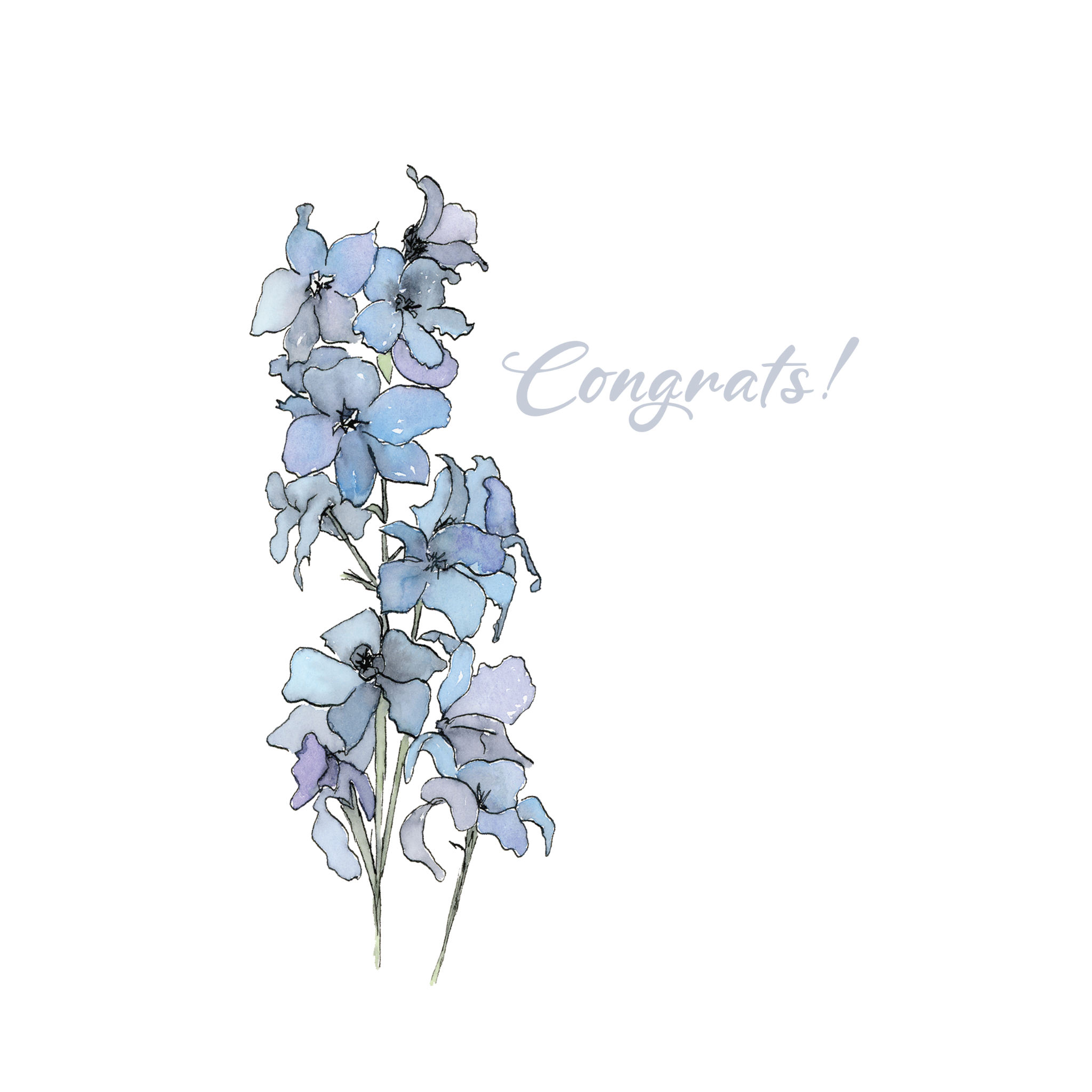 Congratulations Card | Flowers