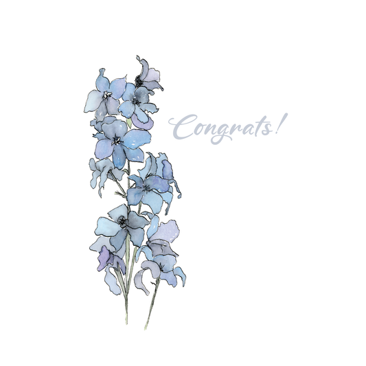 Congratulations Card | Flowers