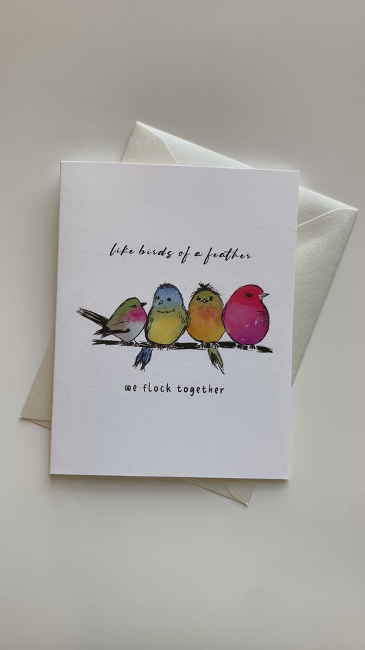Greeting Card | Birds on a Wire