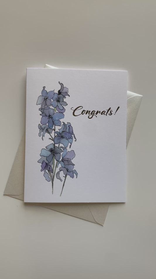 Congratulations Card | Flowers