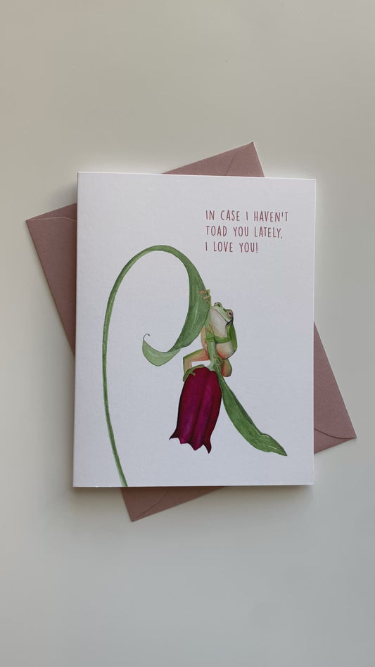 Love Greeting Card | Toad