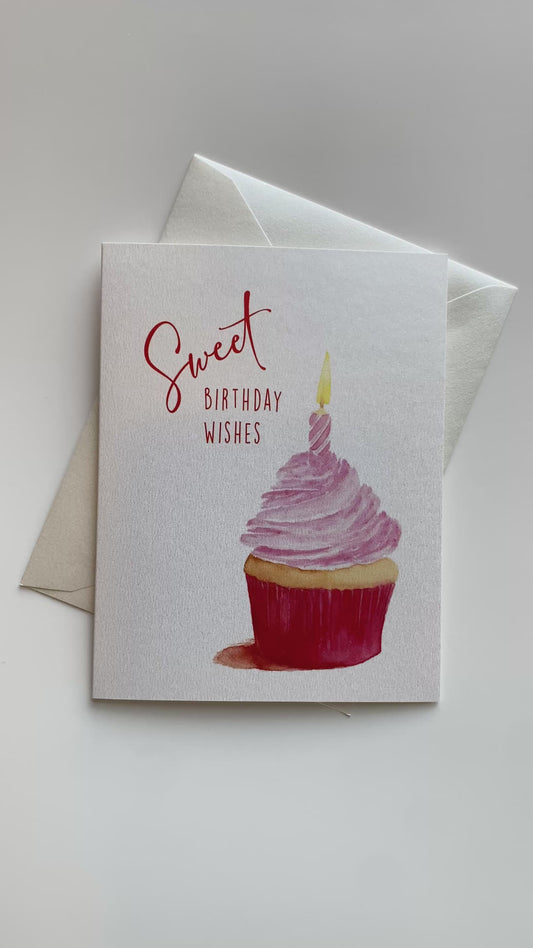 Birthday Greeting Card | Cupcake