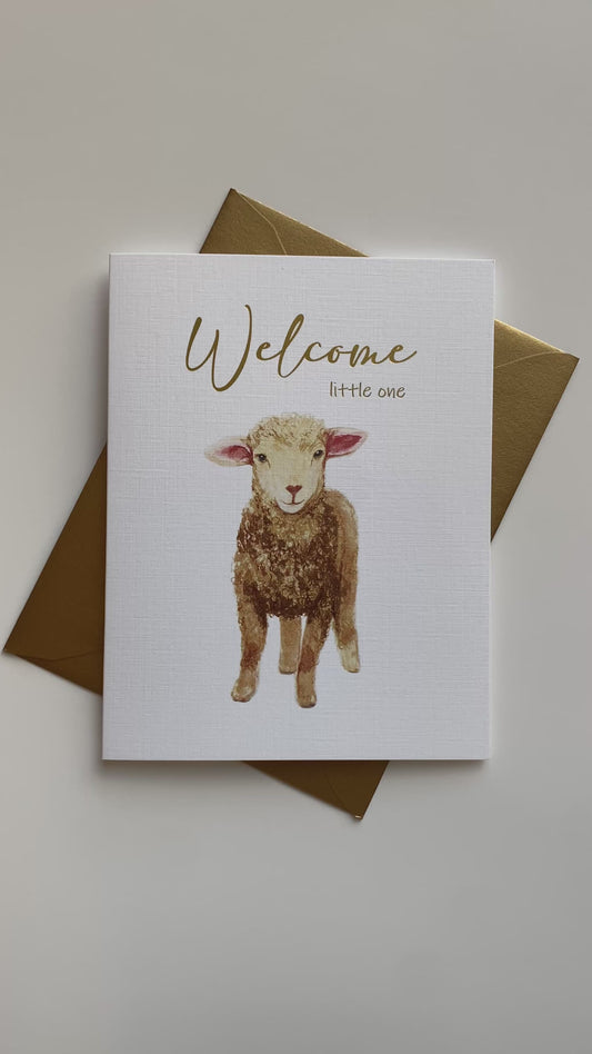 New Baby Greeting Card | Lamb