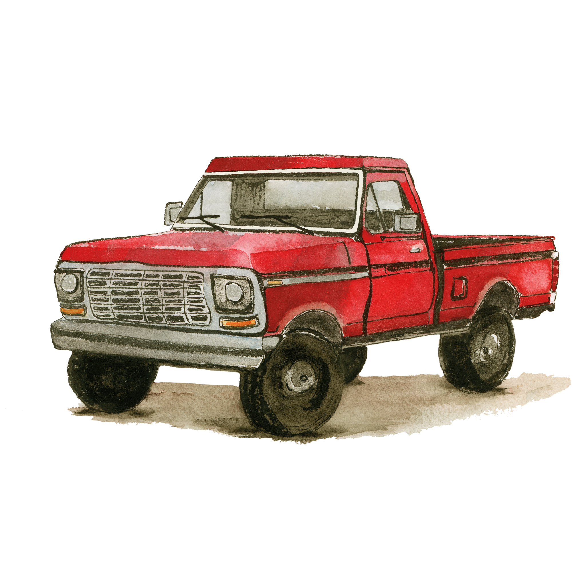 Greeting Card | Red Truck